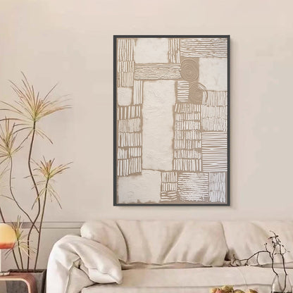 Terra Forma – Wabi-Sabi Abstract Oil Painting, view 4