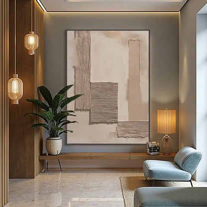 Terra Forma – Wabi-Sabi Landscape Acrylic Painting, view 4