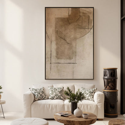 Terra Incognita – Wabi-Sabi Landscape Oil Painting, view 4