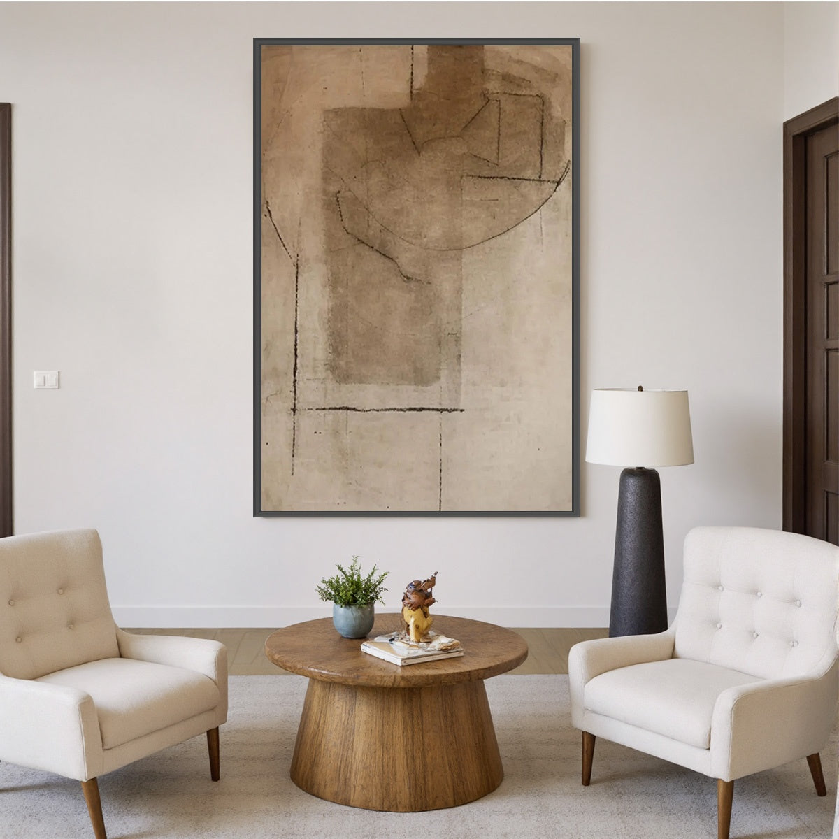 Terra Incognita – Wabi-Sabi Landscape Oil Painting, view 2