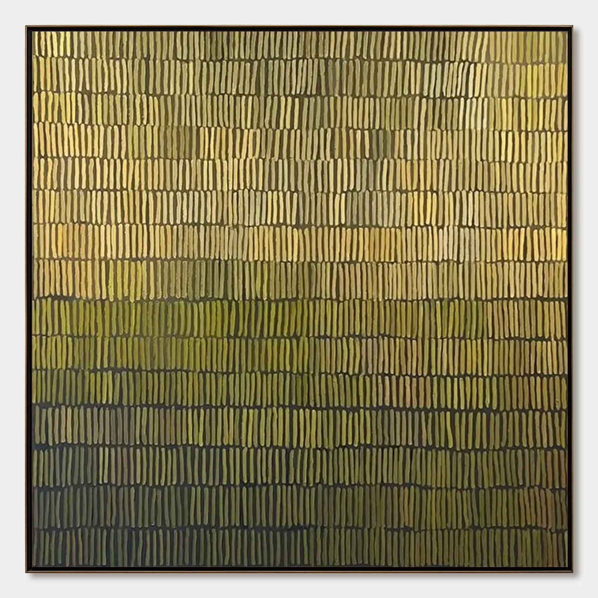 Terraced Serenity – Wabi-Sabi Sunset Oil Painting, view 1