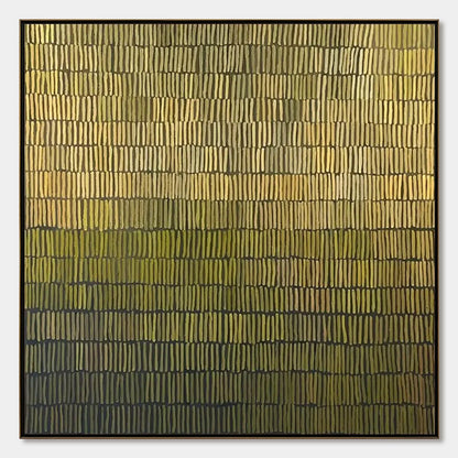 Terraced Serenity – Wabi-Sabi Sunset Oil Painting, view 1