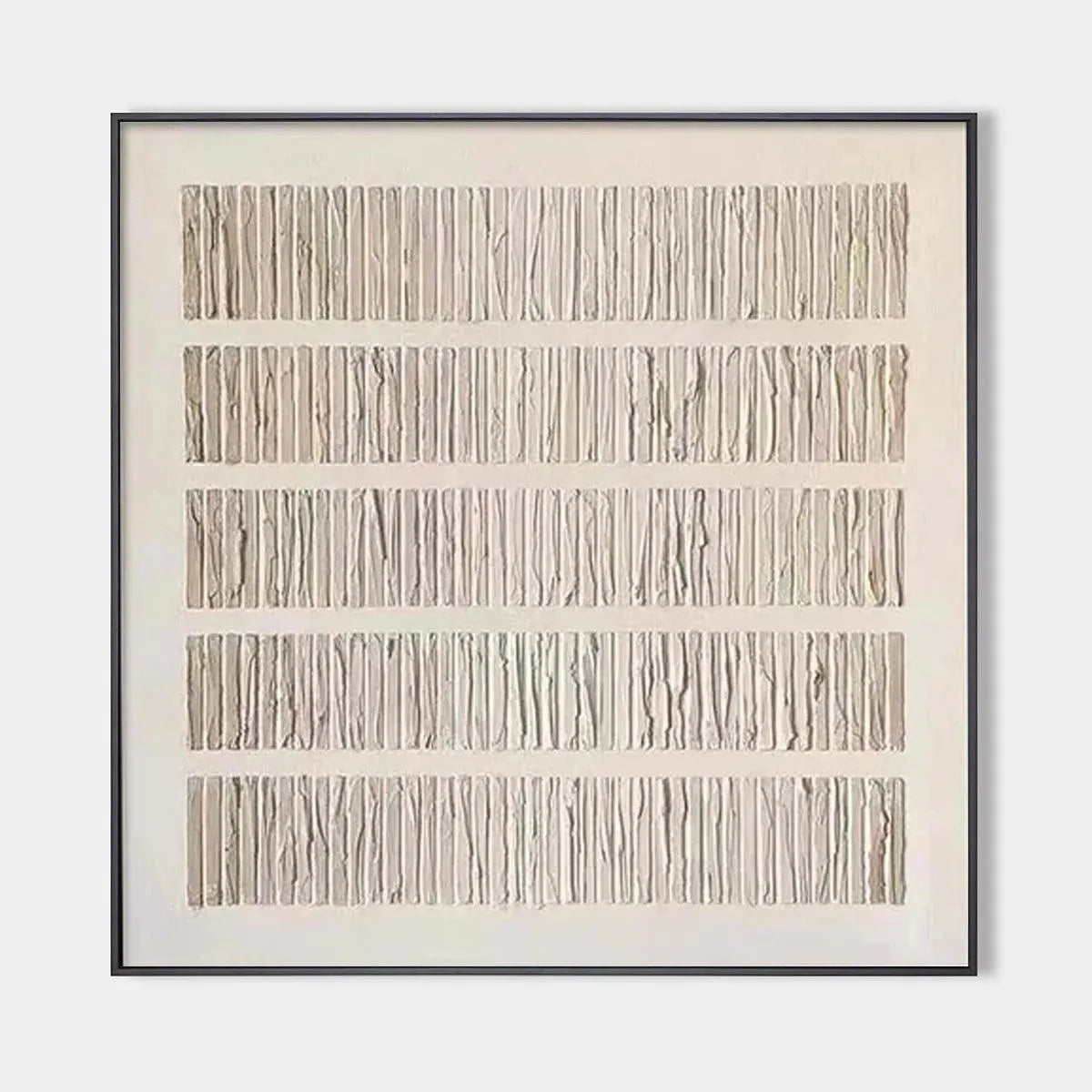 Textured Beige – Wabi-Sabi Abstract Oil Painting, view 1