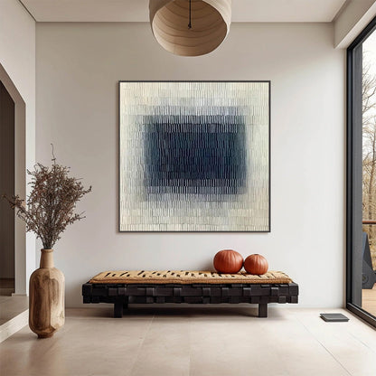 Textured Depths – Wabi-Sabi Abstract Oil Painting, view 2