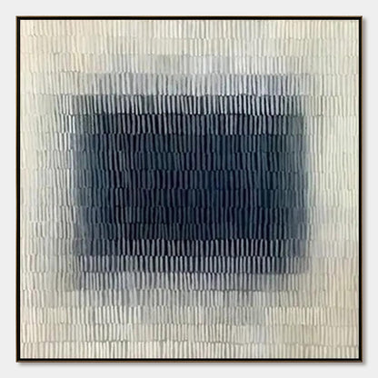 Textured Depths – Wabi-Sabi Abstract Oil Painting, view 1