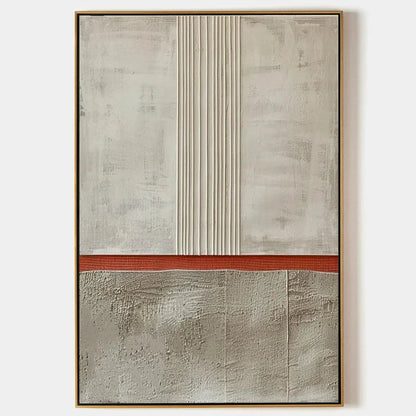 Textured Minimalist Landscape – Wabi-Sabi Landscape Oil Painting, view 1