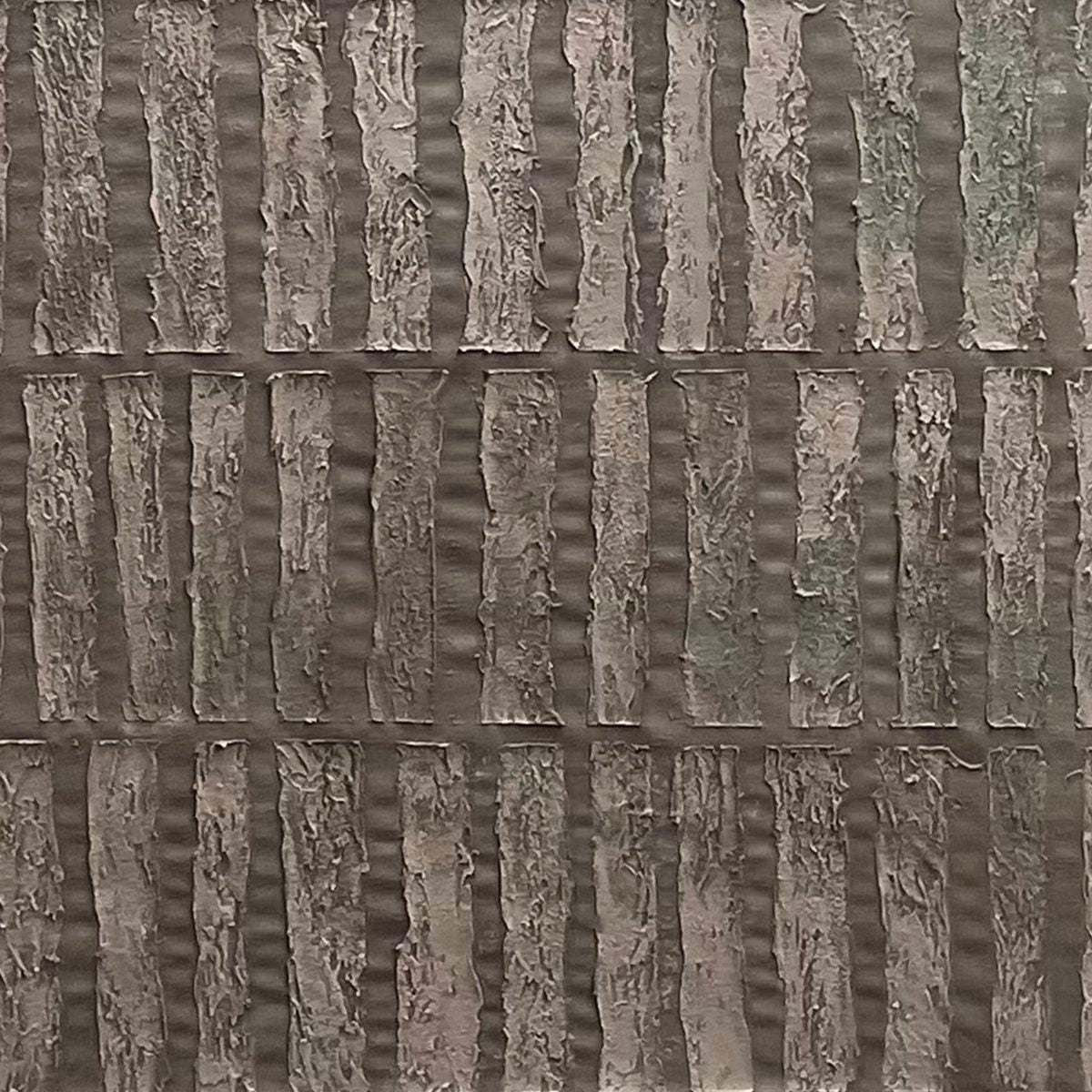Brown Wabi-Sabi Abstract Textured Oil Painting – Textured Rectangle Array
