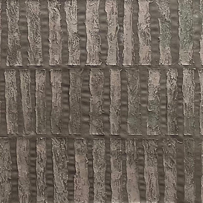 Brown Wabi-Sabi Abstract Textured Oil Painting – Textured Rectangle Array