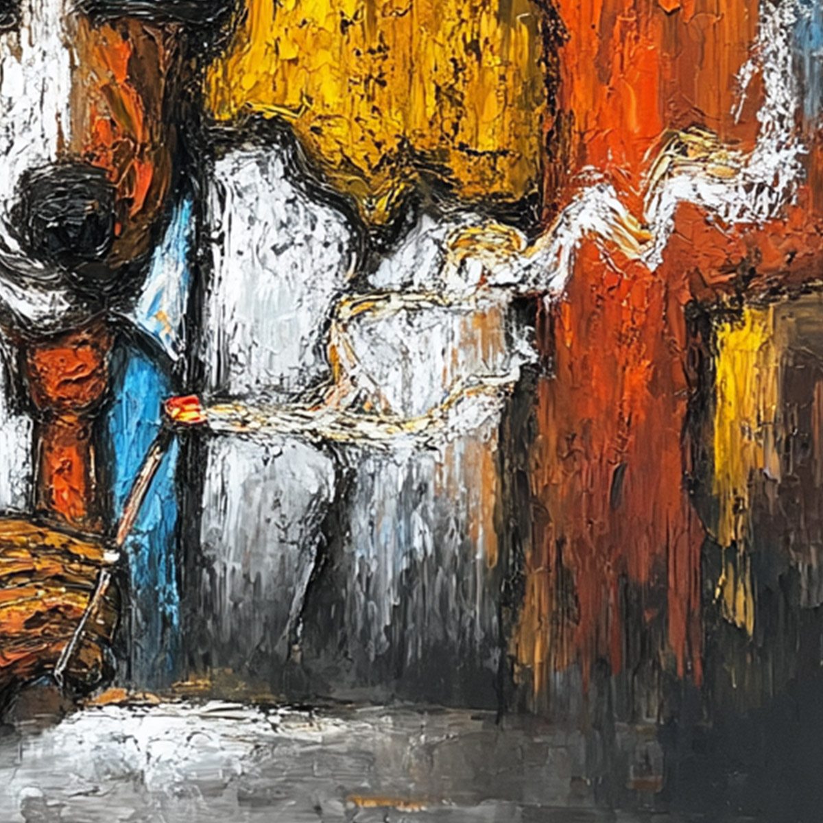 The Boss – Dog Impasto Oil Painting, view 5