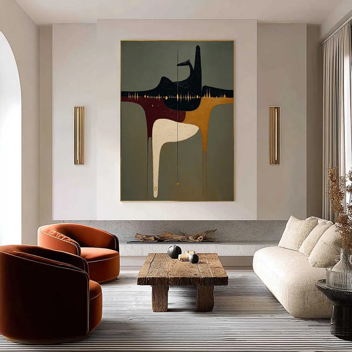 The Conduit – Minimalist Abstract Oil Painting, view 4