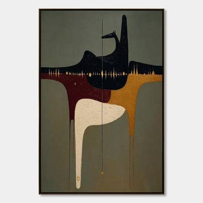 The Conduit – Minimalist Abstract Oil Painting, view 1