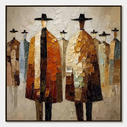 The Fellowship – Figurative Impasto Oil Painting, view 1