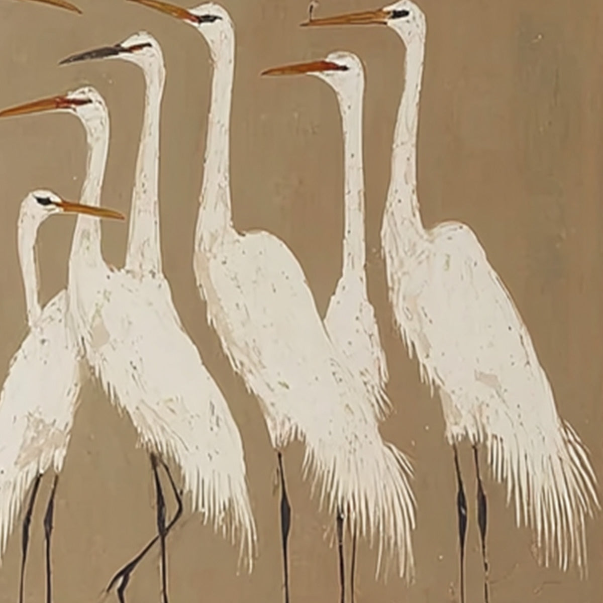 The Gathering – Bird Oil Painting, view 3