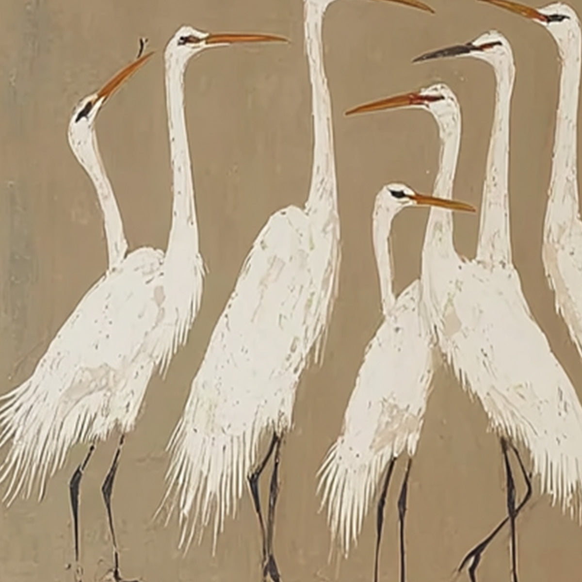 The Gathering – Bird Oil Painting, view 5