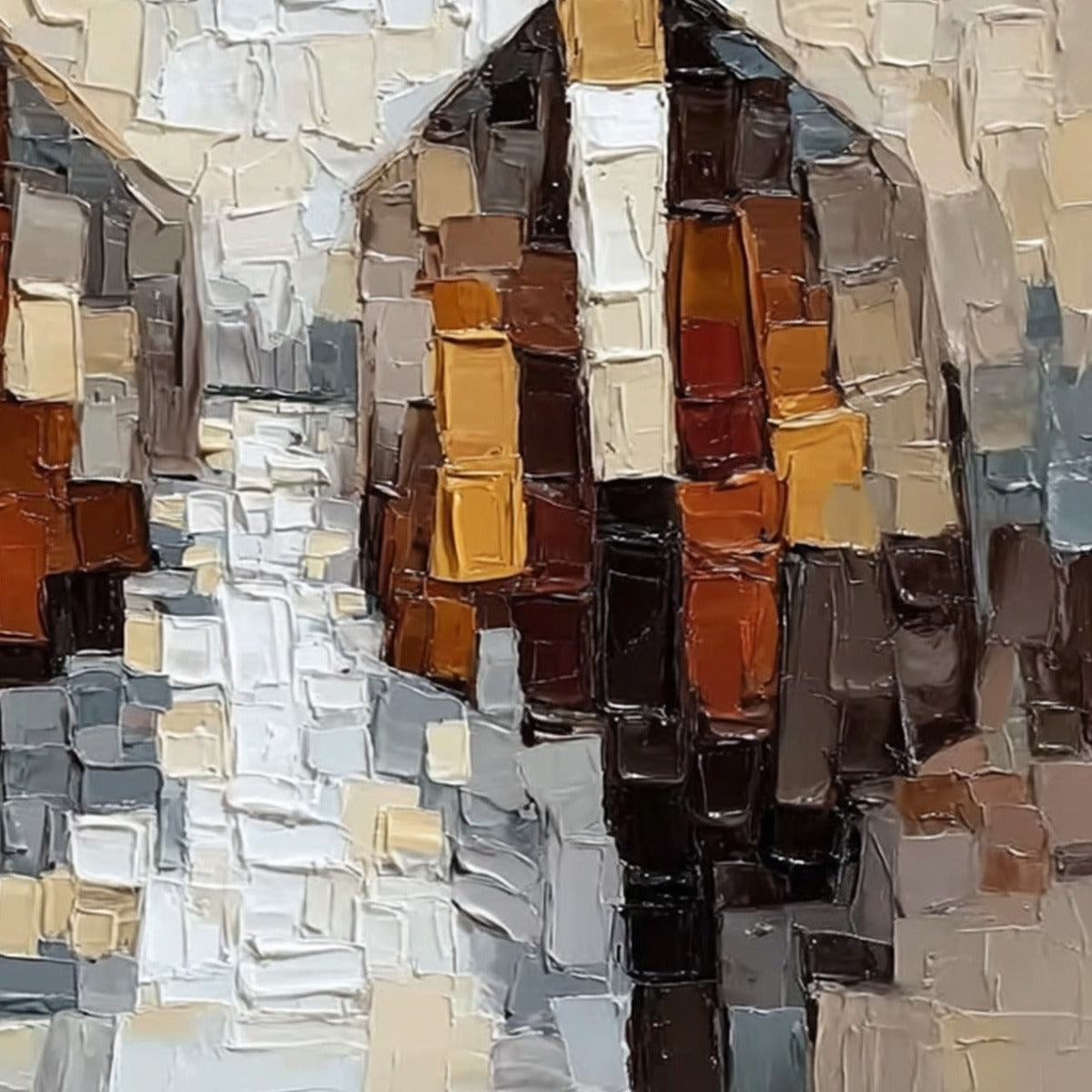 The Gentlemen'S Accord – Figurative Impasto Oil Painting, view 3