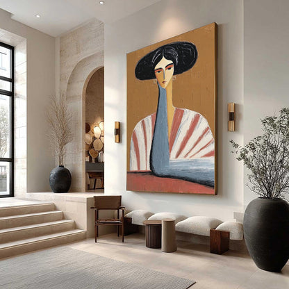Figurative Impasto Oil Painting – The Muse