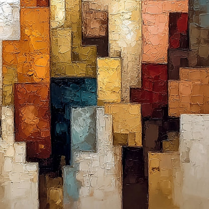 The Triad – Figurative Impasto Oil Painting, view 3