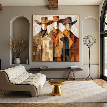 The Unison – Figurative Oil Painting, view 2