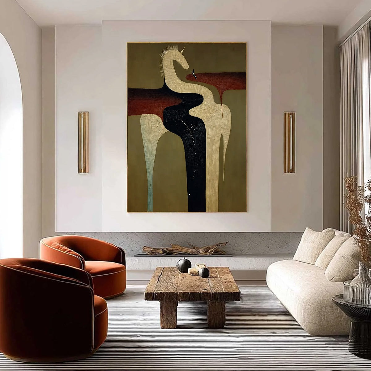The Voyager'S Steed – Celestial Oil Painting, view 4