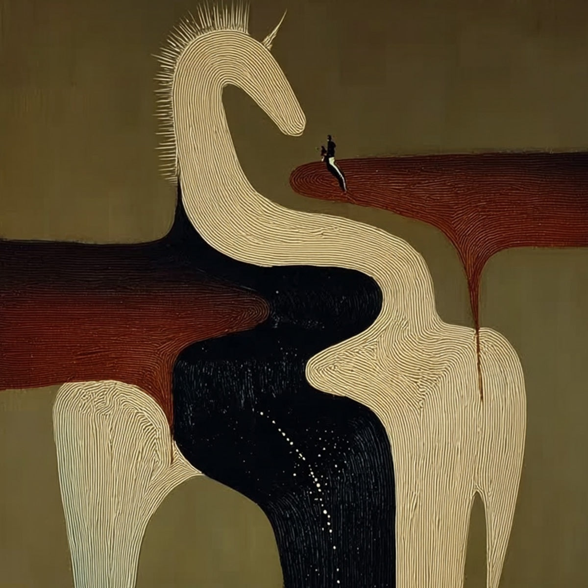The Voyager'S Steed – Celestial Oil Painting, view 3
