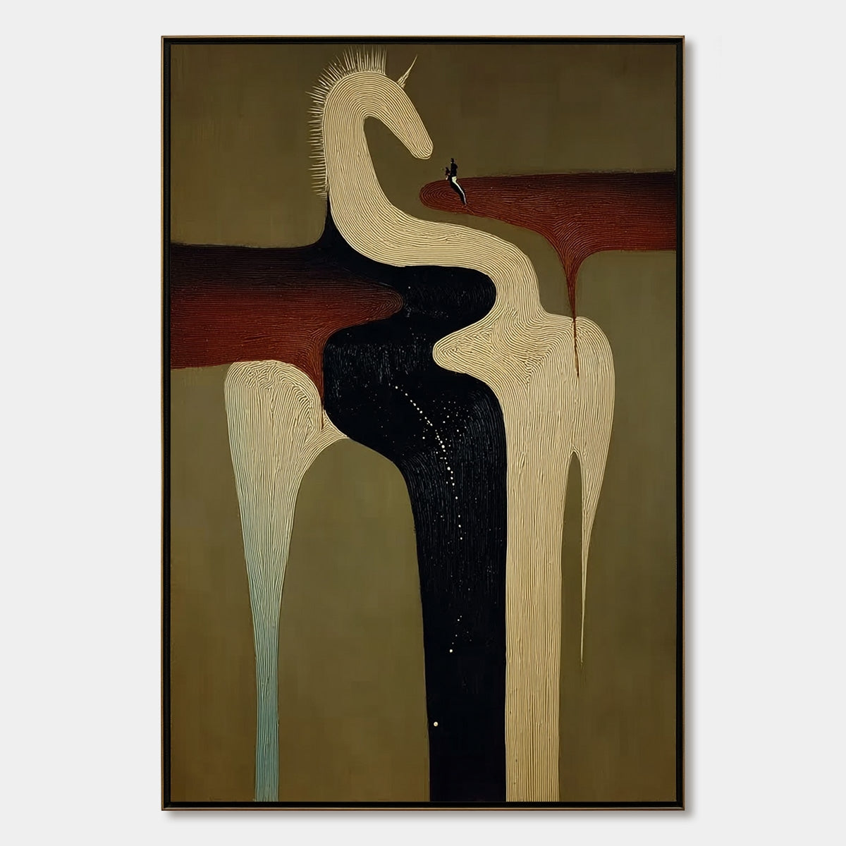 The Voyager'S Steed – Celestial Oil Painting, view 1