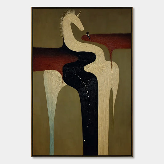 The Voyager'S Steed – Celestial Oil Painting, view 1