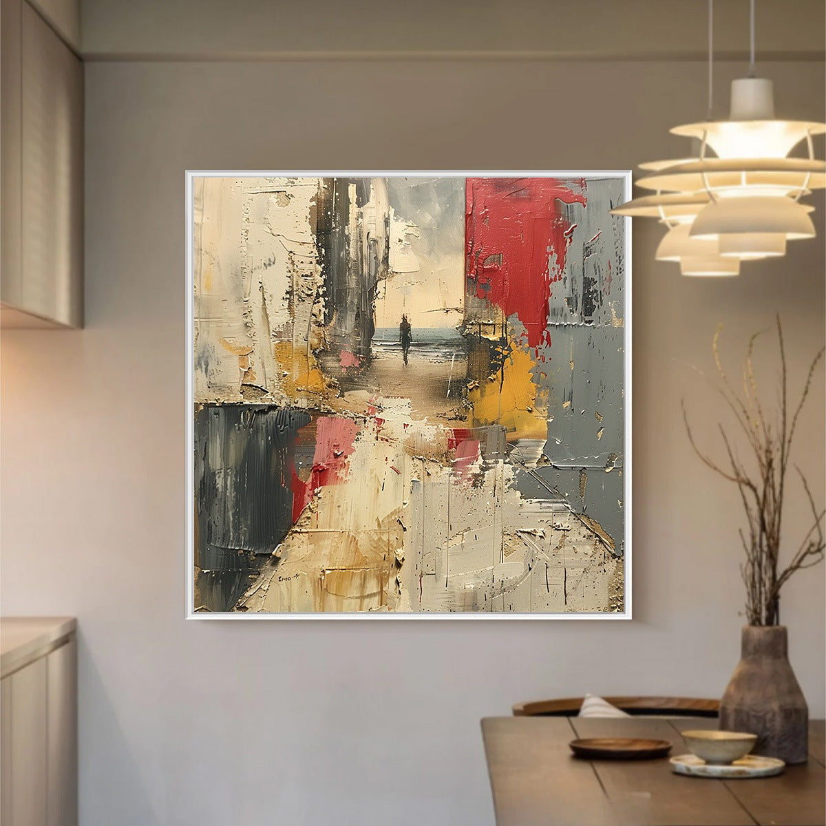 Threshold – Figurative Impasto Oil Painting, view 2