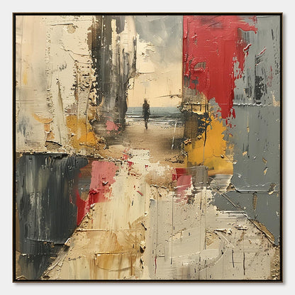 Threshold – Figurative Impasto Oil Painting, view 1