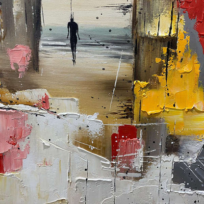 Threshold – Figurative Impasto Oil Painting, view 4