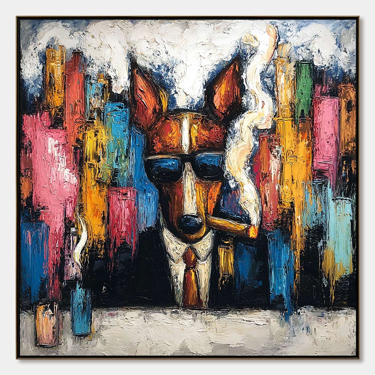 Top Dog – Dog Impasto Oil Painting, view 1