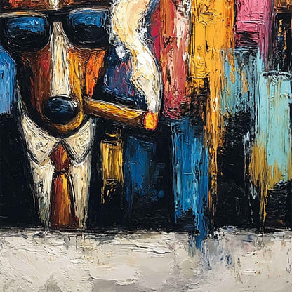 Top Dog – Dog Impasto Oil Painting, view 3