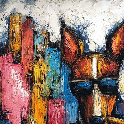Top Dog – Dog Impasto Oil Painting, view 5