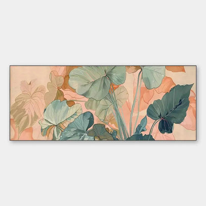Tropical Leaf Panoramic – Tropical Leaves Painting, view 1