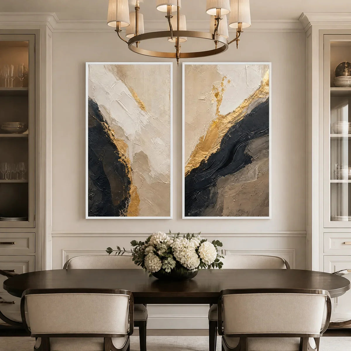 Twin Ember – Wabi-Sabi Abstract Oil Painting, view 5