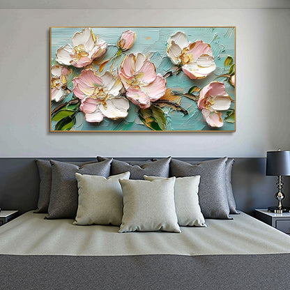 Blossom Serenade – Floral Impasto Oil Painting, view 5