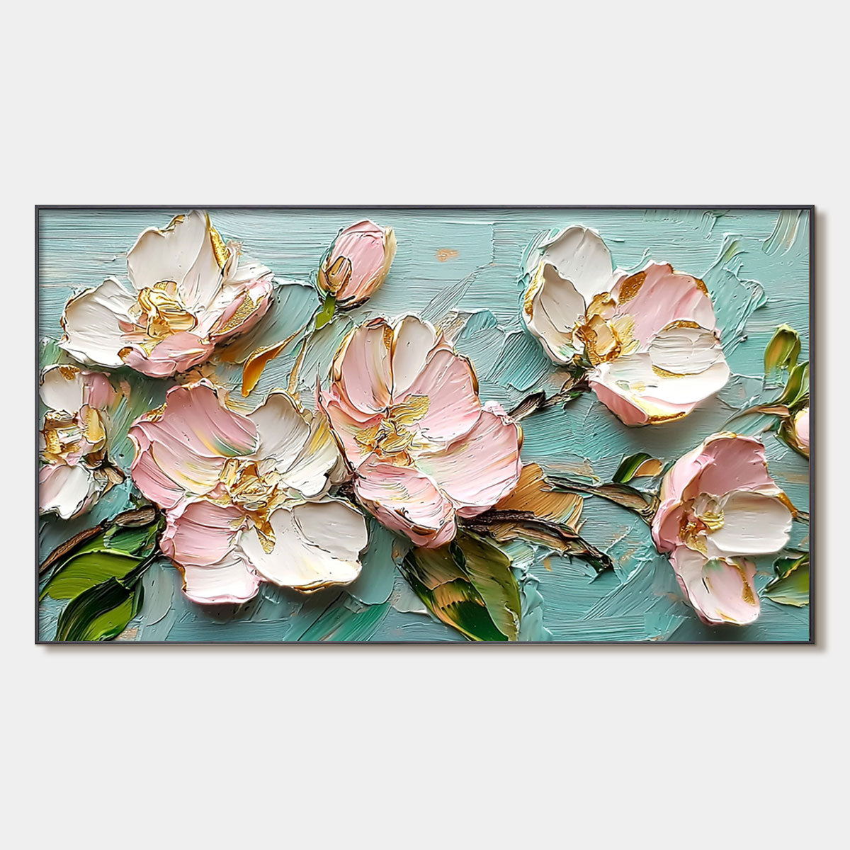 Blossom Serenade – Floral Impasto Oil Painting, view 1