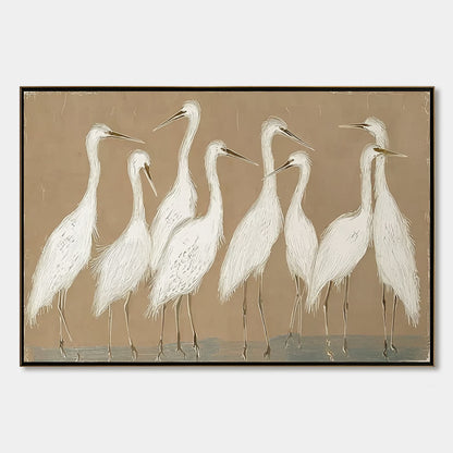 The Gathering – Wabi-Sabi Abstract Oil Painting, view 1