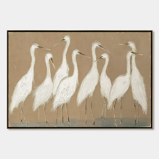 The Gathering – Wabi-Sabi Abstract Oil Painting, view 1