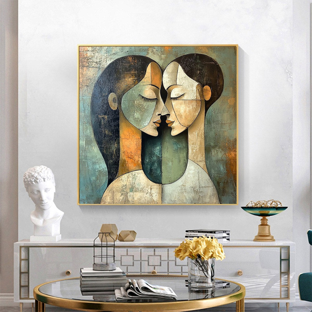 Unity In Contrast – Figurative Oil Painting, view 2