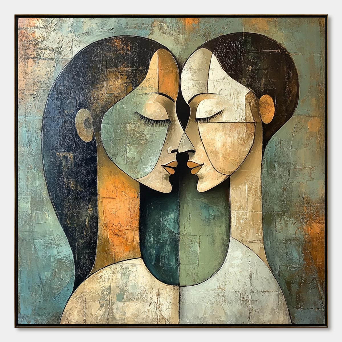 Unity In Contrast – Figurative Oil Painting, view 1