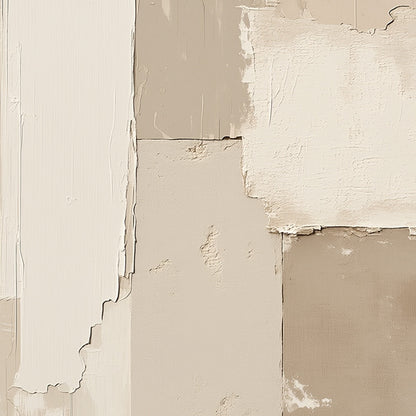 Urban Fossil – Wabi-Sabi Cityscape Acrylic Painting, view 5