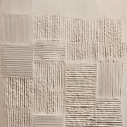 Urban Grid – Wabi-Sabi Cityscape Acrylic Painting, view 3