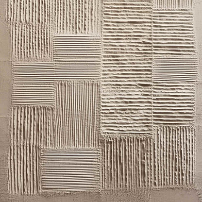 Urban Grid – Wabi-Sabi Cityscape Acrylic Painting, view 5