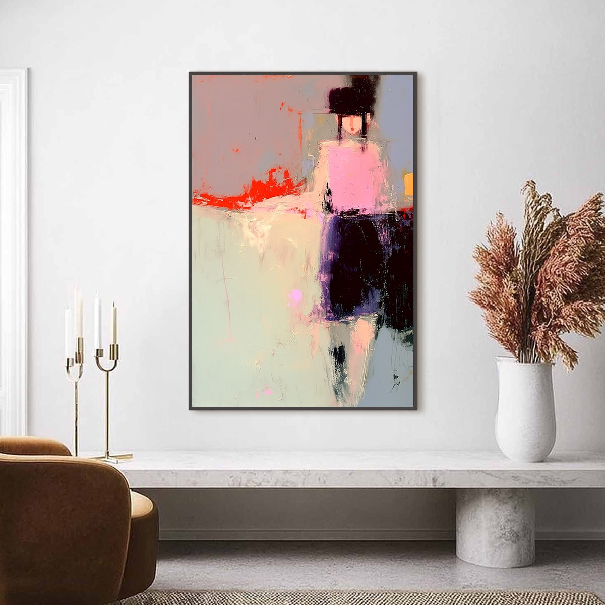 Urban Muse – Figurative Oil Painting, view 2