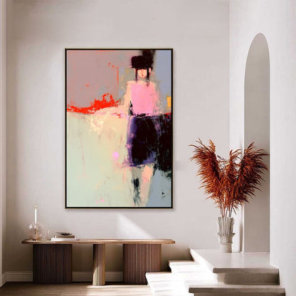 Urban Muse – Figurative Oil Painting, view 4