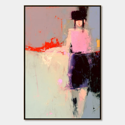 Urban Muse – Figurative Oil Painting, view 1