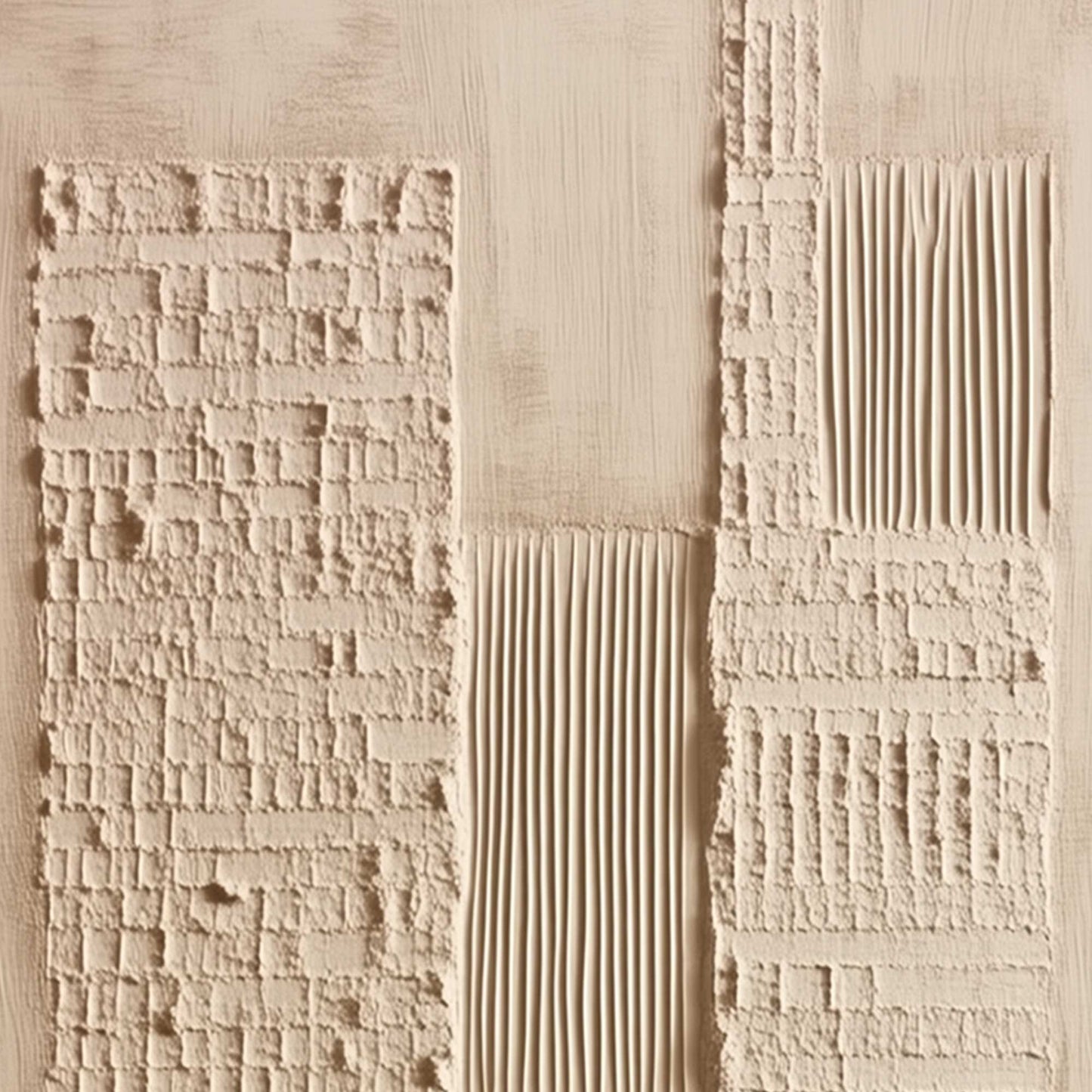 Urban Relic – Wabi-Sabi Cityscape Acrylic Painting, view 3
