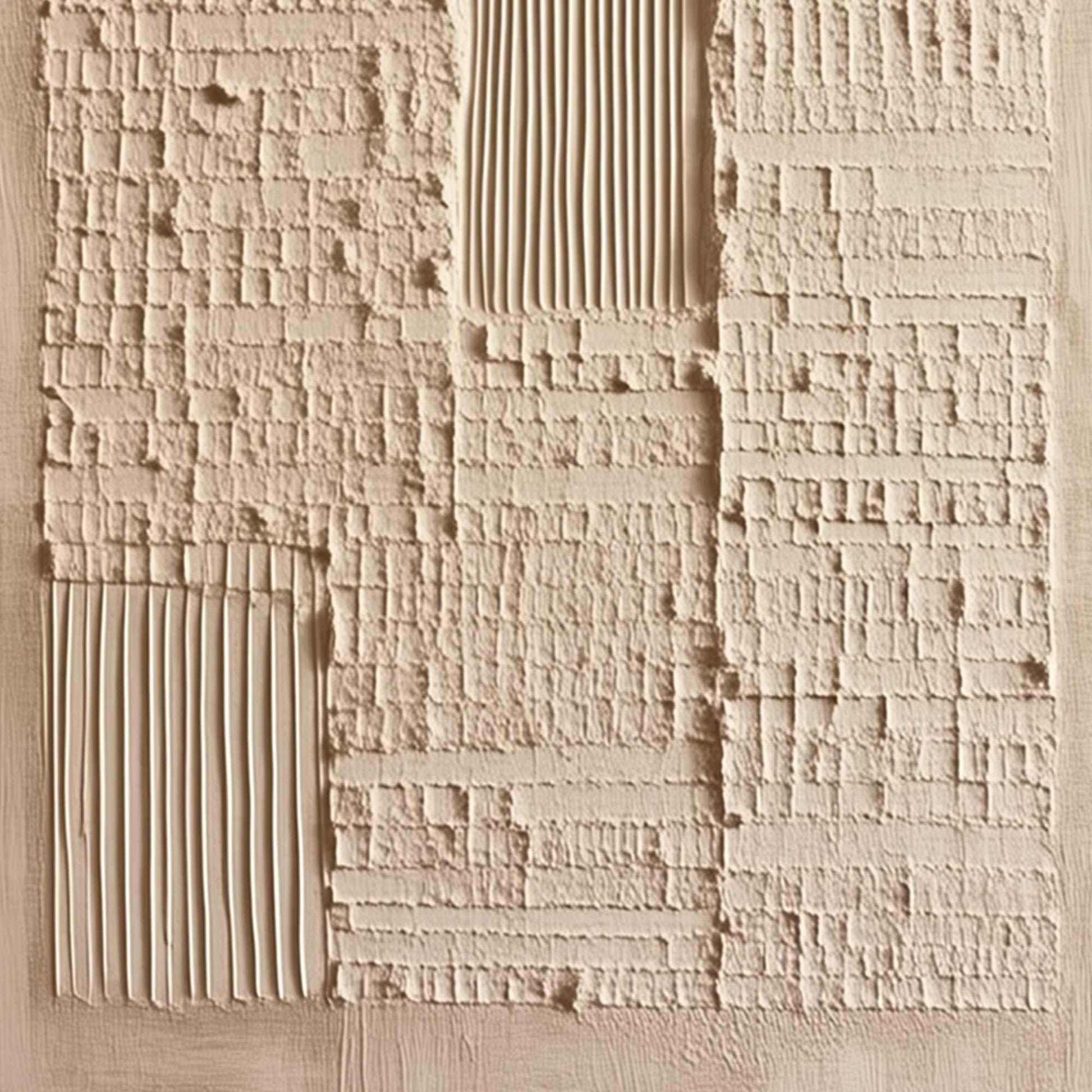 Urban Relic – Wabi-Sabi Cityscape Acrylic Painting, view 5