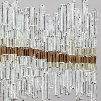 Urban Rhythm – Wabi-Sabi Cityscape Impasto Oil Painting, view 5
