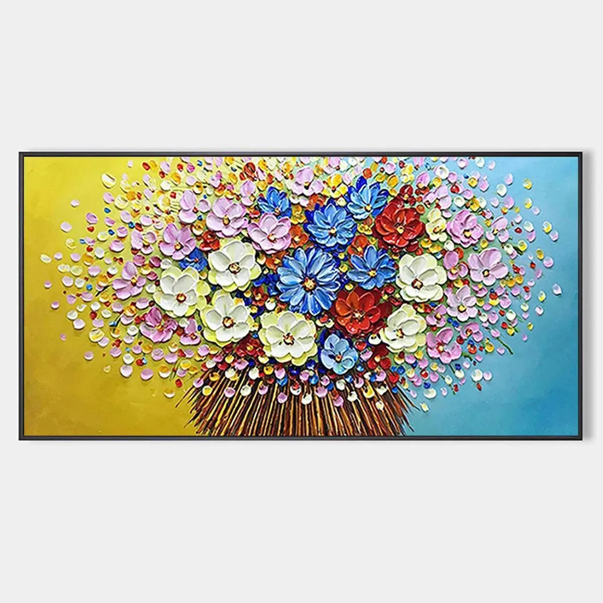 Vibrant Bouquet – Bouquet Impasto Painting, view 1